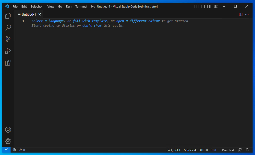 Create new File