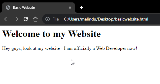 Chrome Output