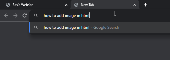 Search for how to add image in html