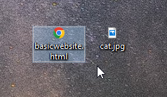html file and image side by side